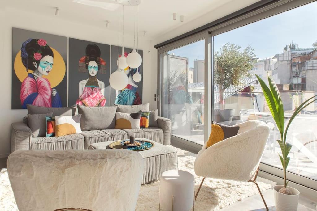 Luxury Acropolis View Apartment-Living Stone Black Pearl 雅典 外观 照片