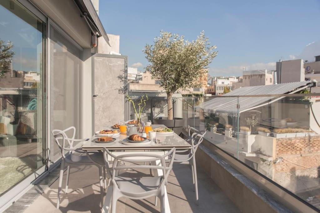 Luxury Acropolis View Apartment-Living Stone Black Pearl 雅典 外观 照片