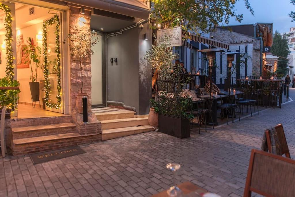 Luxury Acropolis View Apartment-Living Stone Black Pearl 雅典 外观 照片