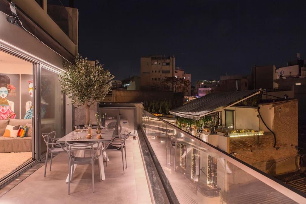 Luxury Acropolis View Apartment-Living Stone Black Pearl 雅典 外观 照片